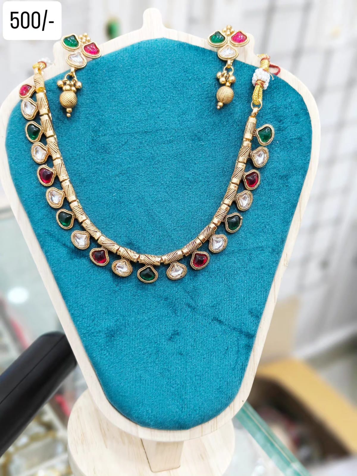 Kundan Multicolour Necklace Set