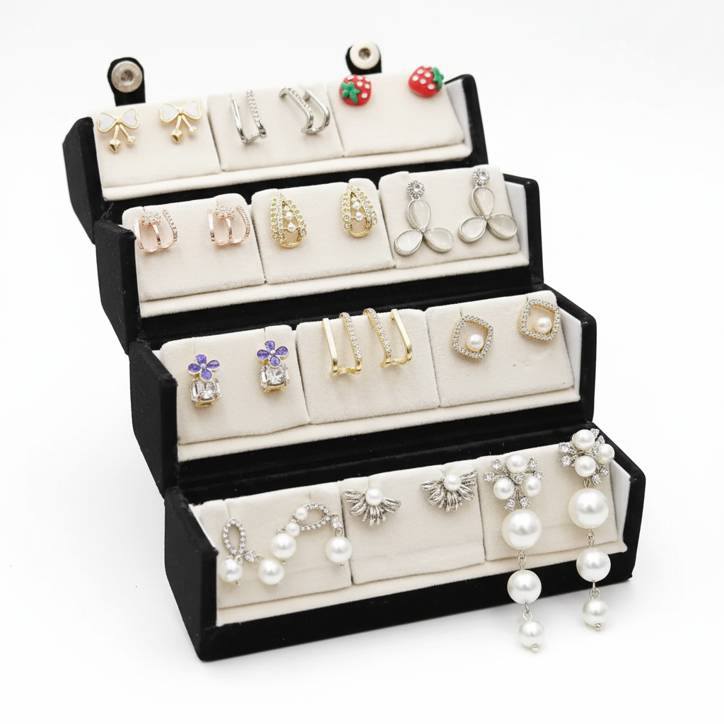 12 Pair Earrings Box Set