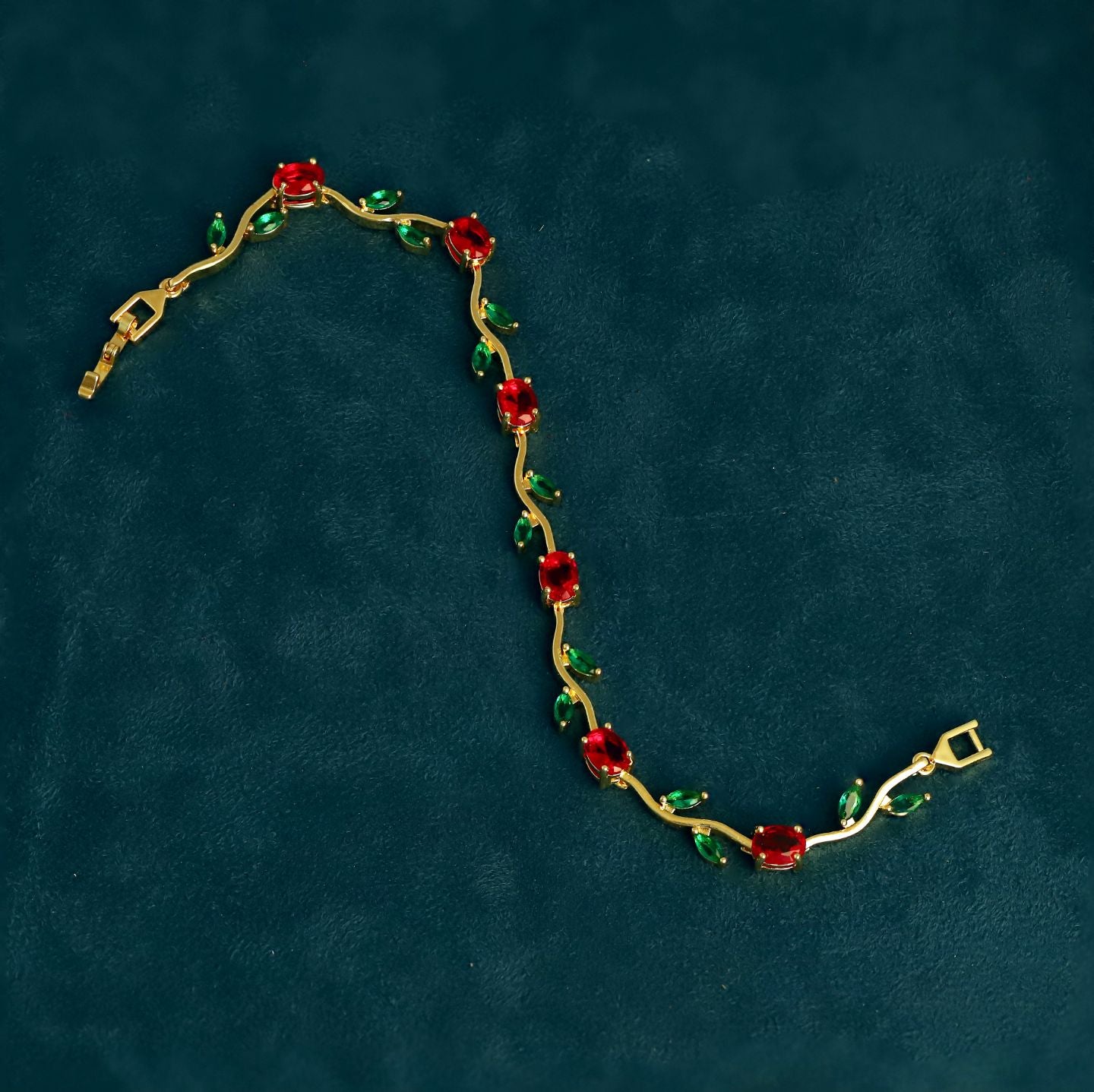 Antitarnish Tulip Bracelet – Red &Green