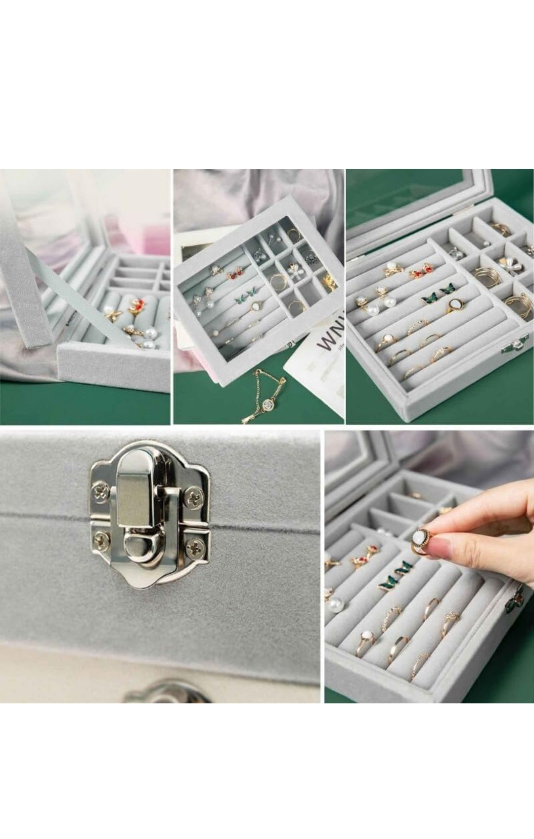 Jewellery Organizer with Glass Flap
