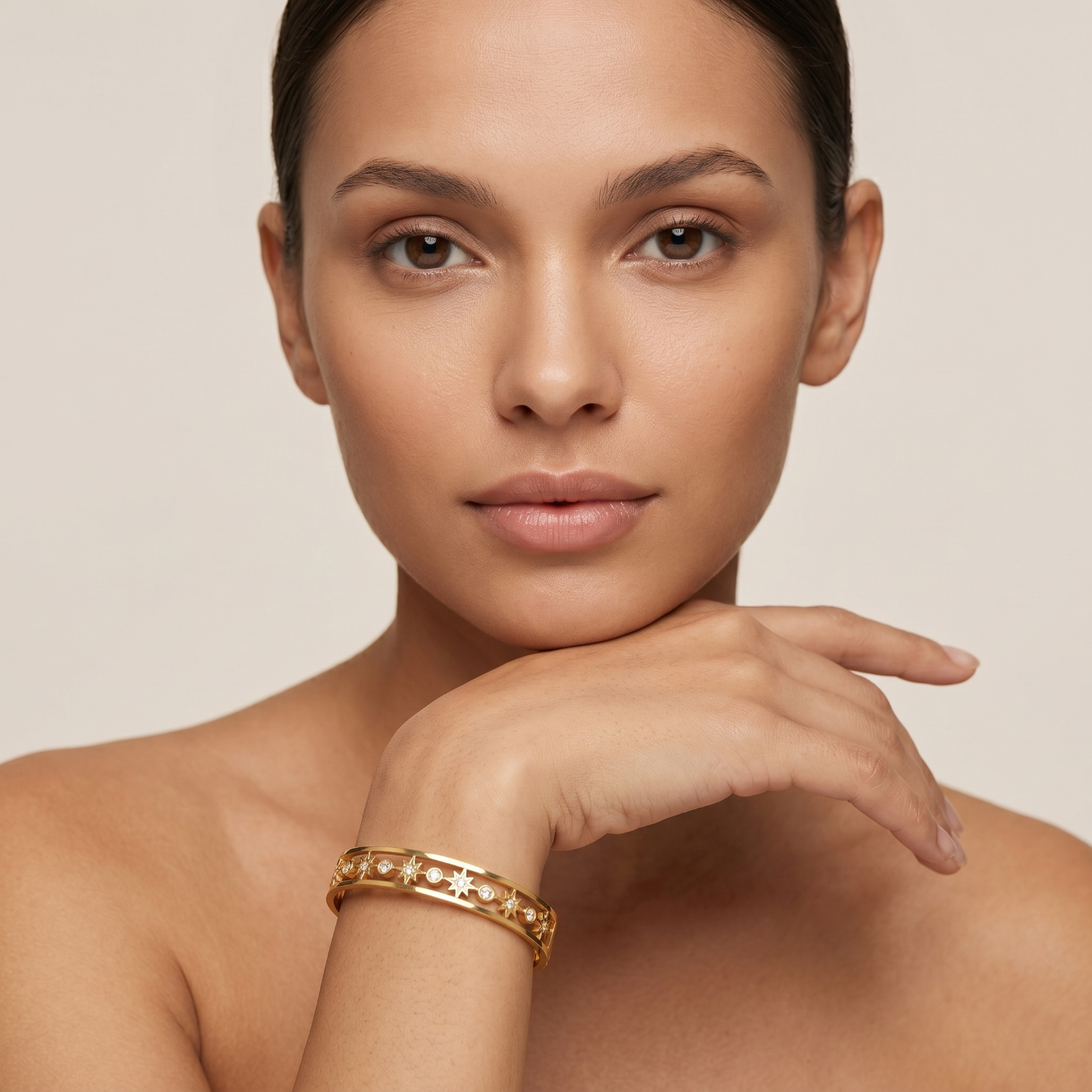 Celestial Star & Moon Antitarnish Bracelet