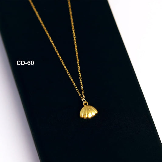 Anti Tarnish Gold Shell Pendant Necklace
