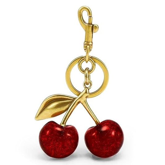 Cherry Craft Bag Charm Keychain
