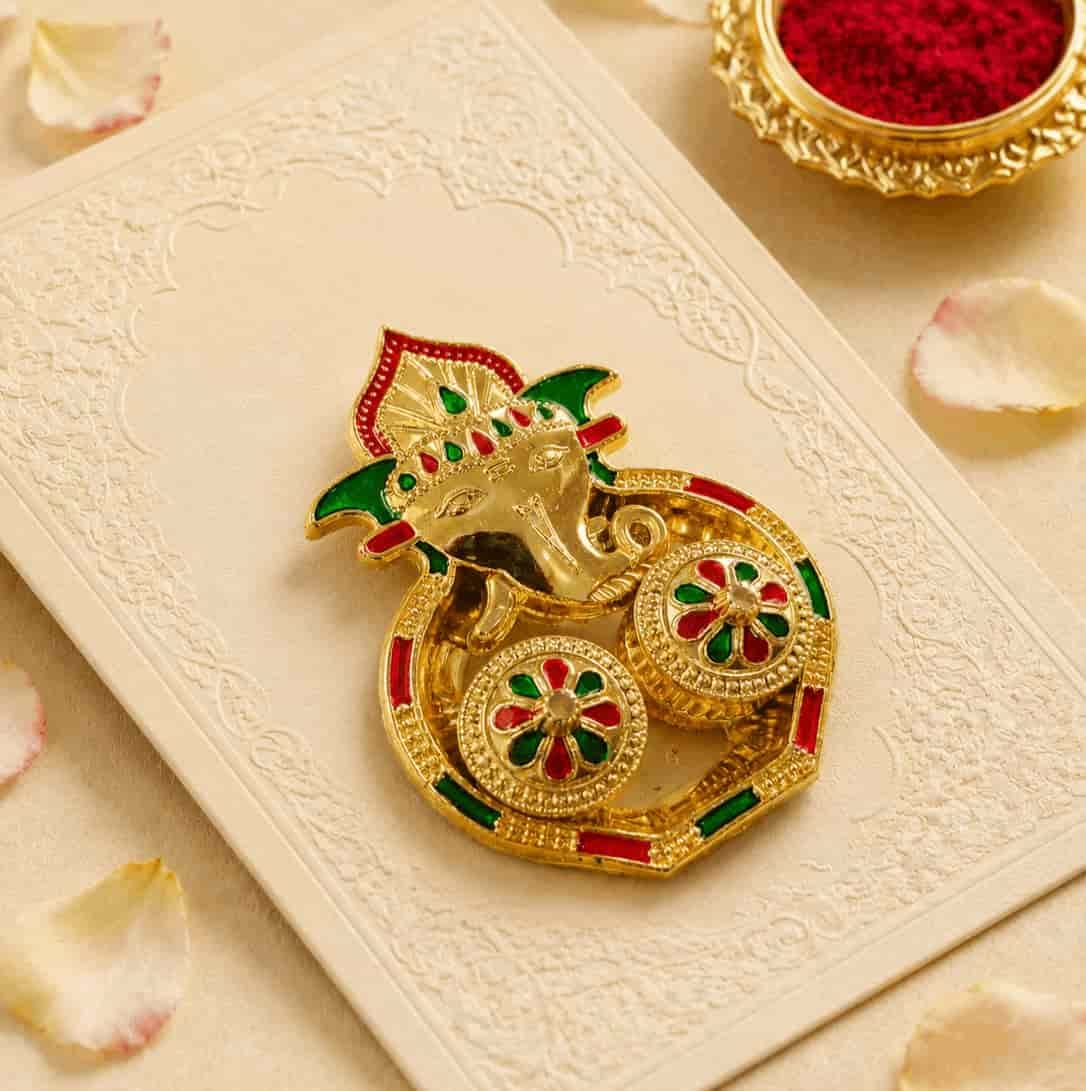 Ganesh Meenakari Puja Thali