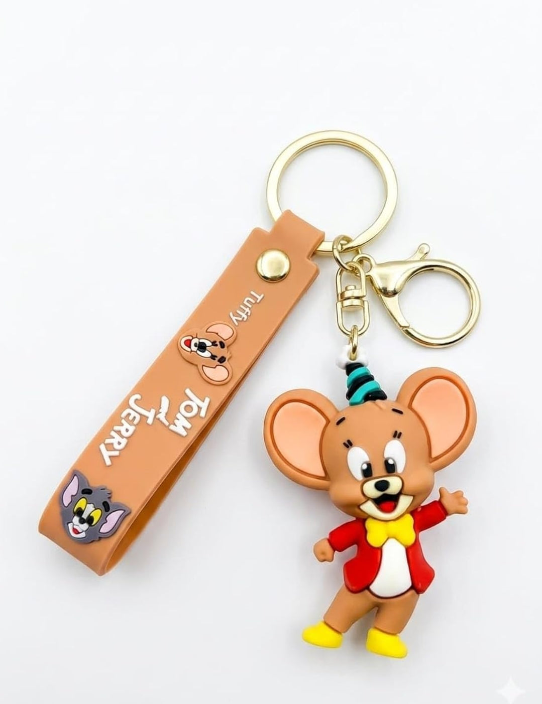 Tom & Jerry Tuffy Mouse Keychain with Rubber Strap