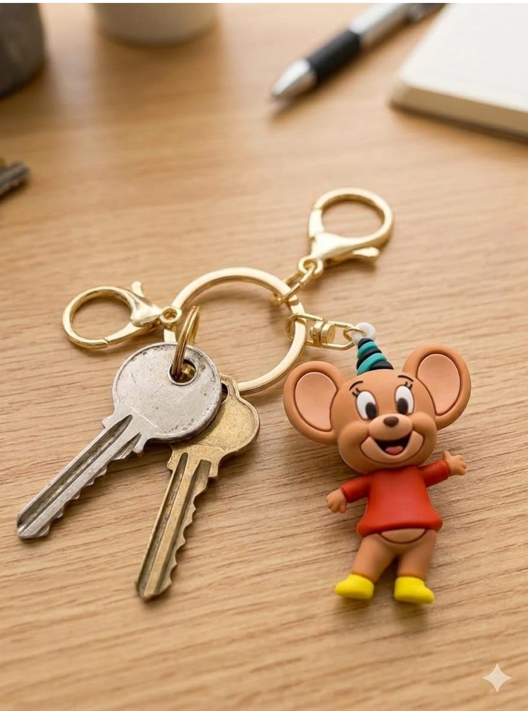 Tom & Jerry Tuffy Mouse Keychain with Rubber Strap