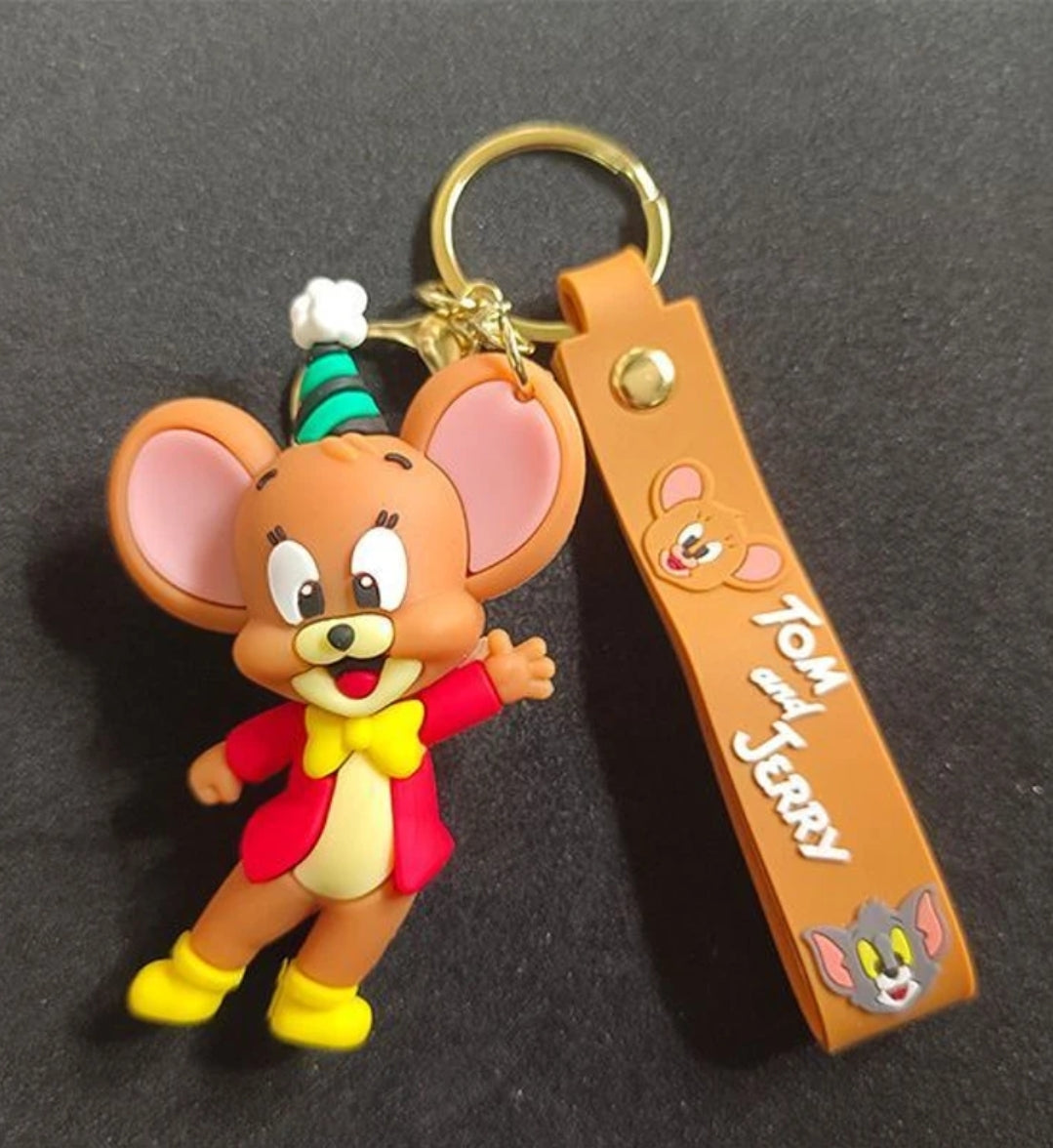 Tom & Jerry Tuffy Mouse Keychain with Rubber Strap