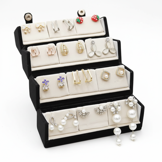 12 Pair Earrings Box Set