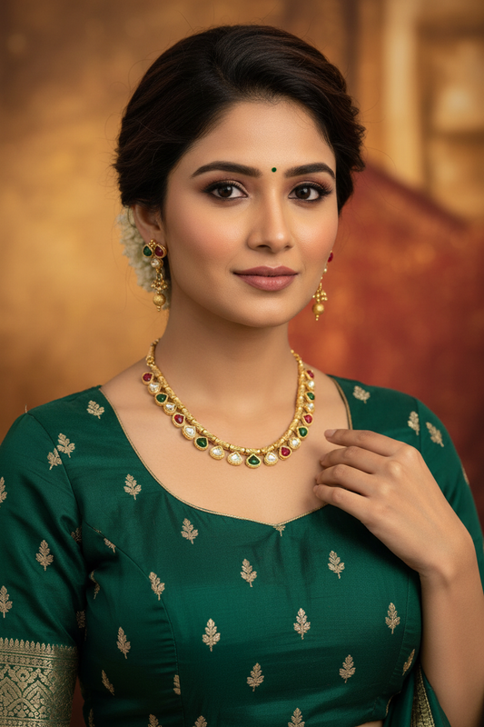 Kundan Multicolour Necklace Set
