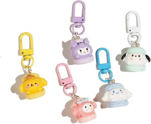 Kawaii Cartoon Bag & Zip Charm – Random Design - Pack of 2