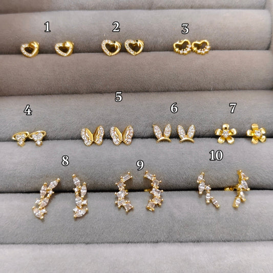 Back Ball Earrings