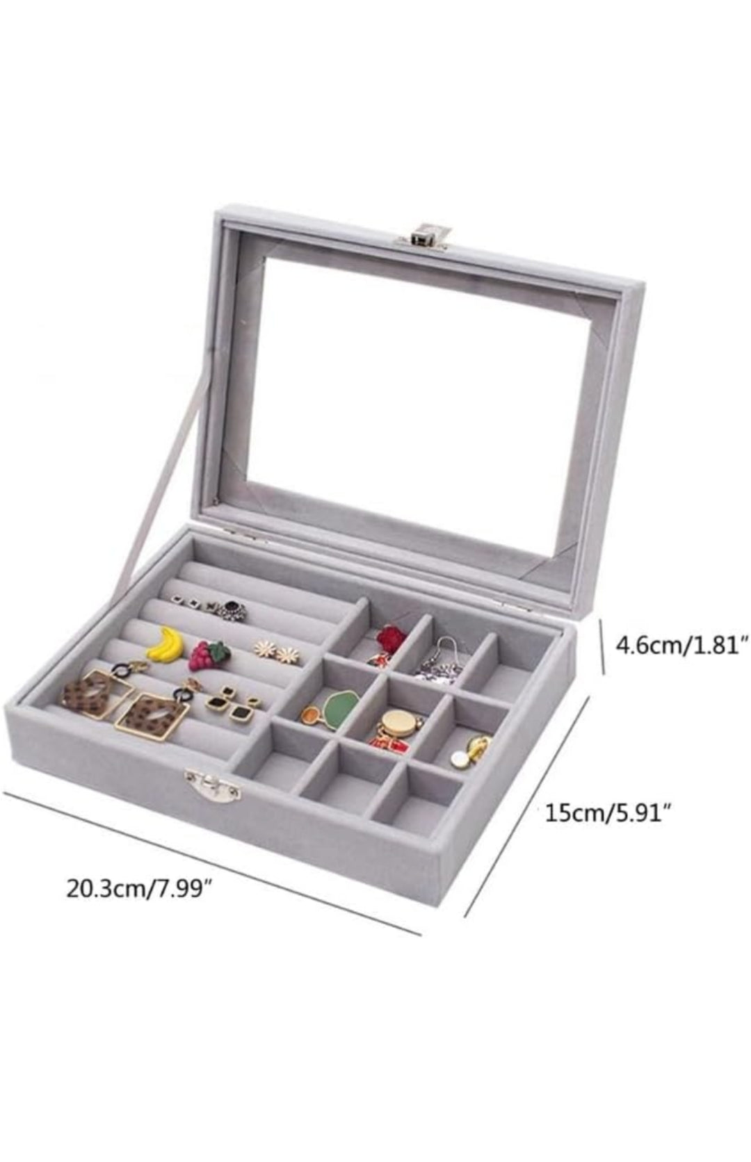Jewellery Organizer with Glass Flap