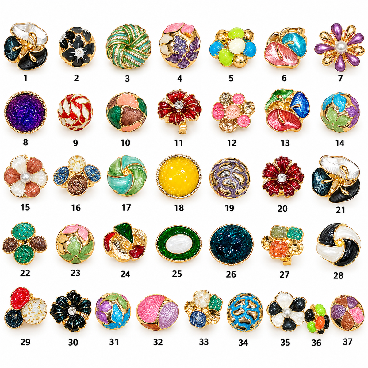 Multicolour Adjustable Korean Enamel Ring