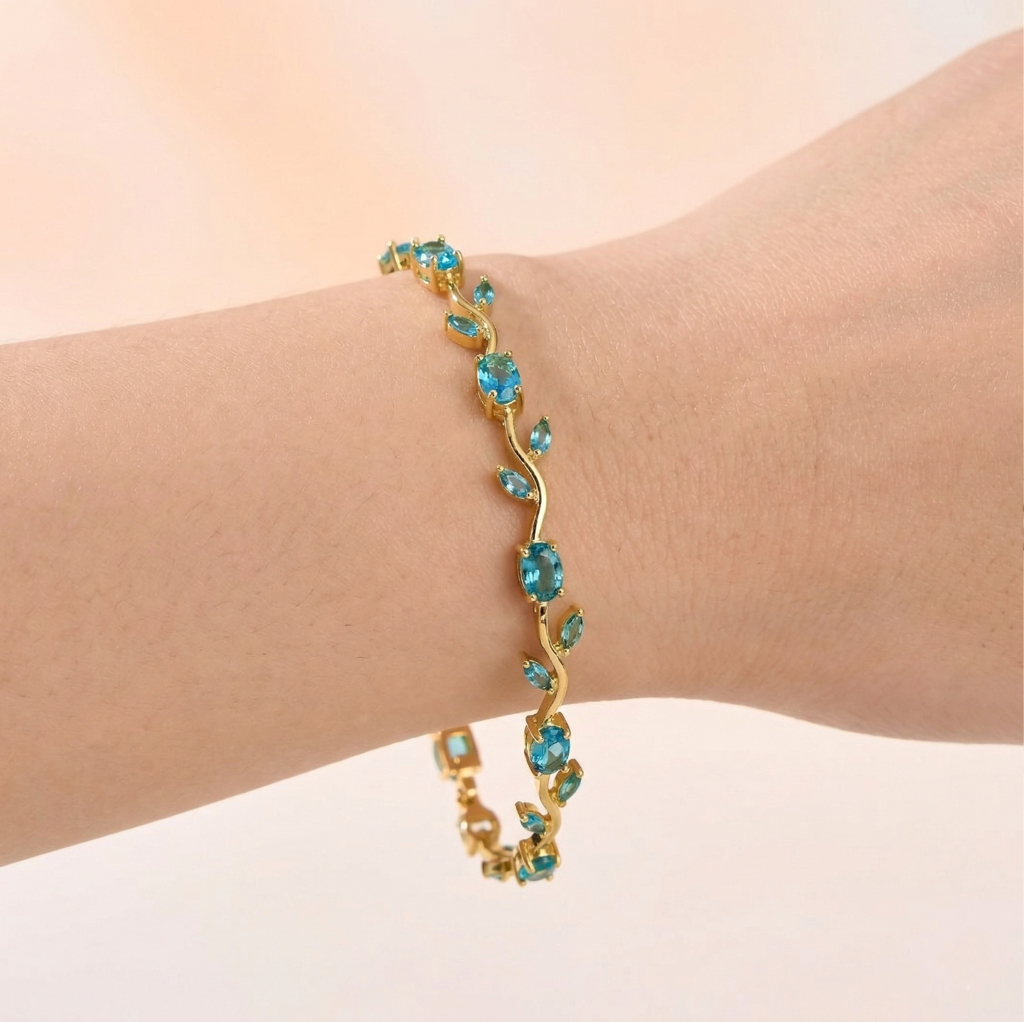 Antitarnish Tulip Bracelet – Blue