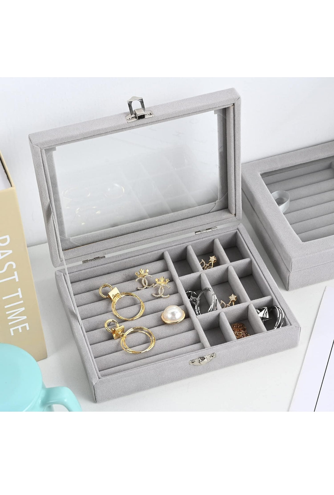 Jewellery Organizer with Glass Flap