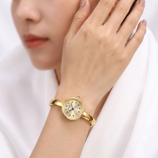 Gold Bangle Bracelet Watch