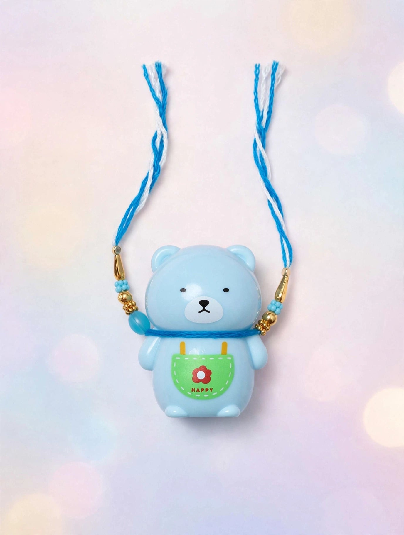 Blue Bear Pencil Sharpener Kids Rakhi
