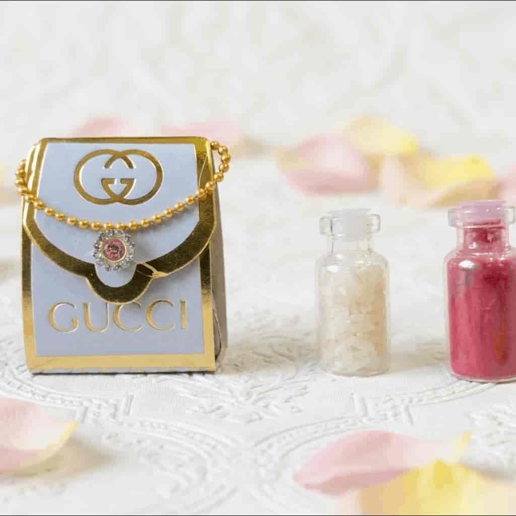 Roli Chawal Bottle Set with Designer Handbag Box